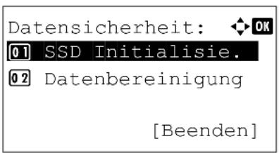 Utax P-4530DN - Datensicherheit einstellen - 2