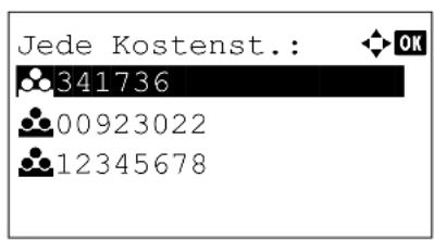 Utax P-4530DN - Jede Kostenstelle anzeigen - 2
