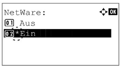 Utax P-4530DN - NetWare Einstellungen - 1