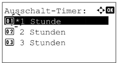 Utax P-4530DN - Ausschalt-Timer festlegen - 1