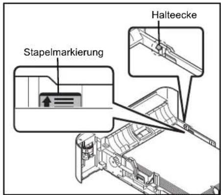 Utax P-4530DN - Papier in die Kassette einlegen - 13
