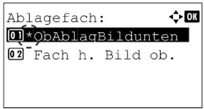 Utax P-4530DN - Ablagefach festlegen - 2