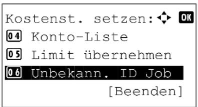 Utax P-4530DN - Verhalten bei unbekannter Kostenstelle - 2