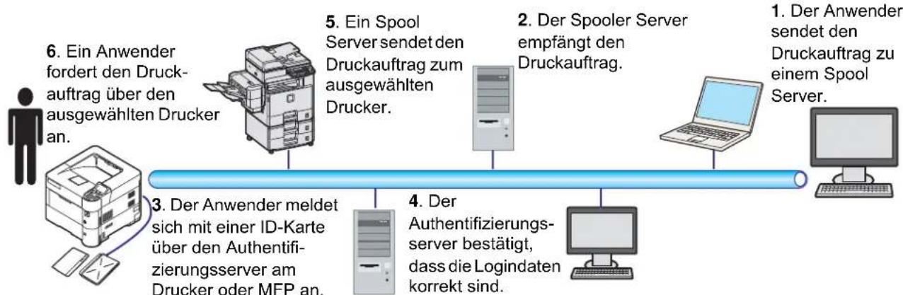 Utax P-4530DN - Sicherer Pull Druck (optional) - 1