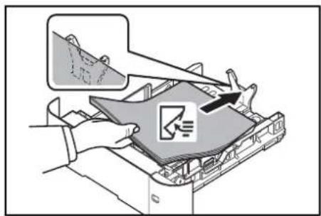 Utax P-4530DN - Papier in die Kassette einlegen - 12