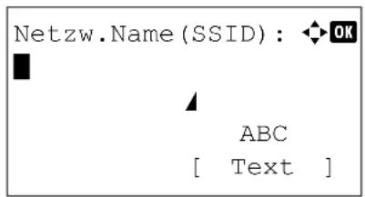 Utax P-4530DN - Netzwerk Name (SSID) für Zugangspunkt speichern - 1