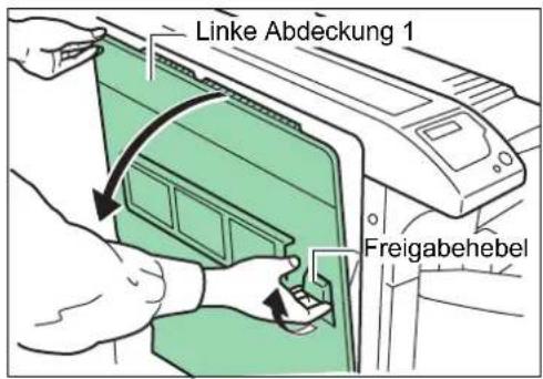 Utax LP-3151 - Stau in der linken Abdeckung 1 - 3
