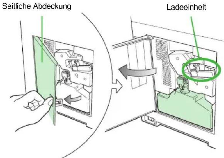 Seitliche Abdeckung Ladeeinheit