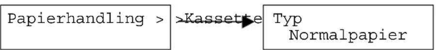 Papierhandling > >Kassette Typ Normalpapier