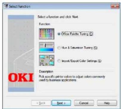 OKI ES8431 - Ändern der Palettenfarbe - 1