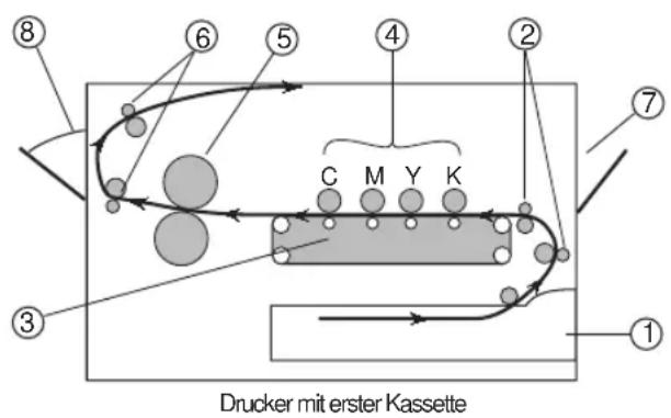 OKI C7300 - Papierwege - 1
