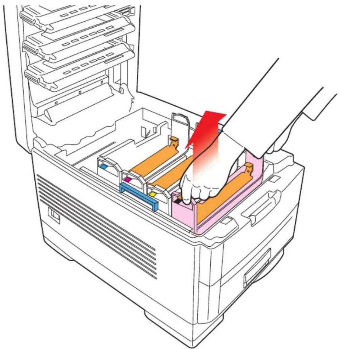 OKI C7350 - VERPACKUNG UND SCHUTZFOLIE ENTFERNEN - 3