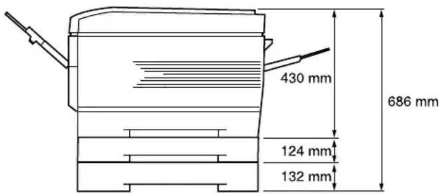 430 mm 686 mm 124 mm 132 mm