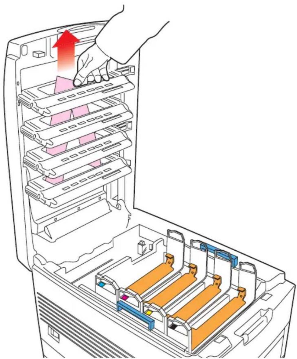 OKI C7350 - VERPACKUNG UND SCHUTZFOLIE ENTFERNEN - 2