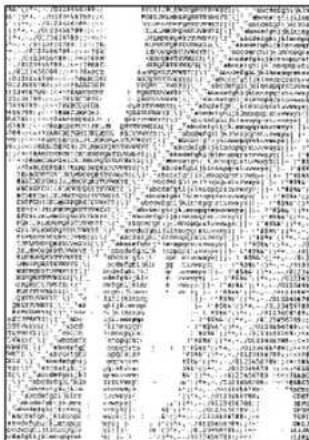 OKI C7100 - Ein länglicher Bereich schwacher Schrift erscheint. - 1