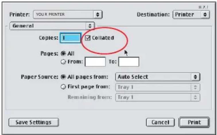 OKI C5300n - To setup collate: - 1