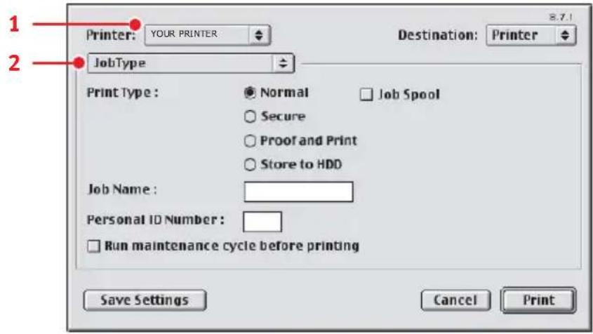 OKI C5300n - JOB TYPE - 1