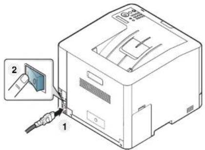 SAMSUNG Xpress C1810W - Einschalten des Geräts - 1