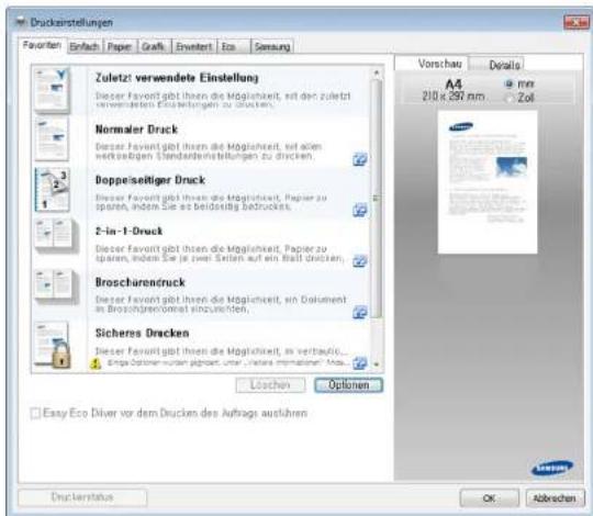 SAMSUNG Xpress C1810W - Öffnen des Fensters Druckeinstellungen - 3