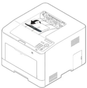 SAMSUNG Xpress C1810W - Die Ausgabehalterung verwenden - 2