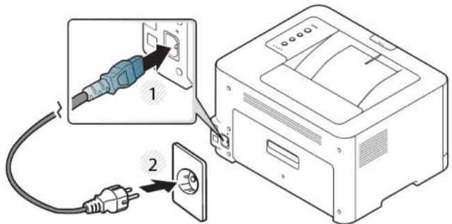 SAMSUNG Xpress C410W - Einschalten des Geräts - 1