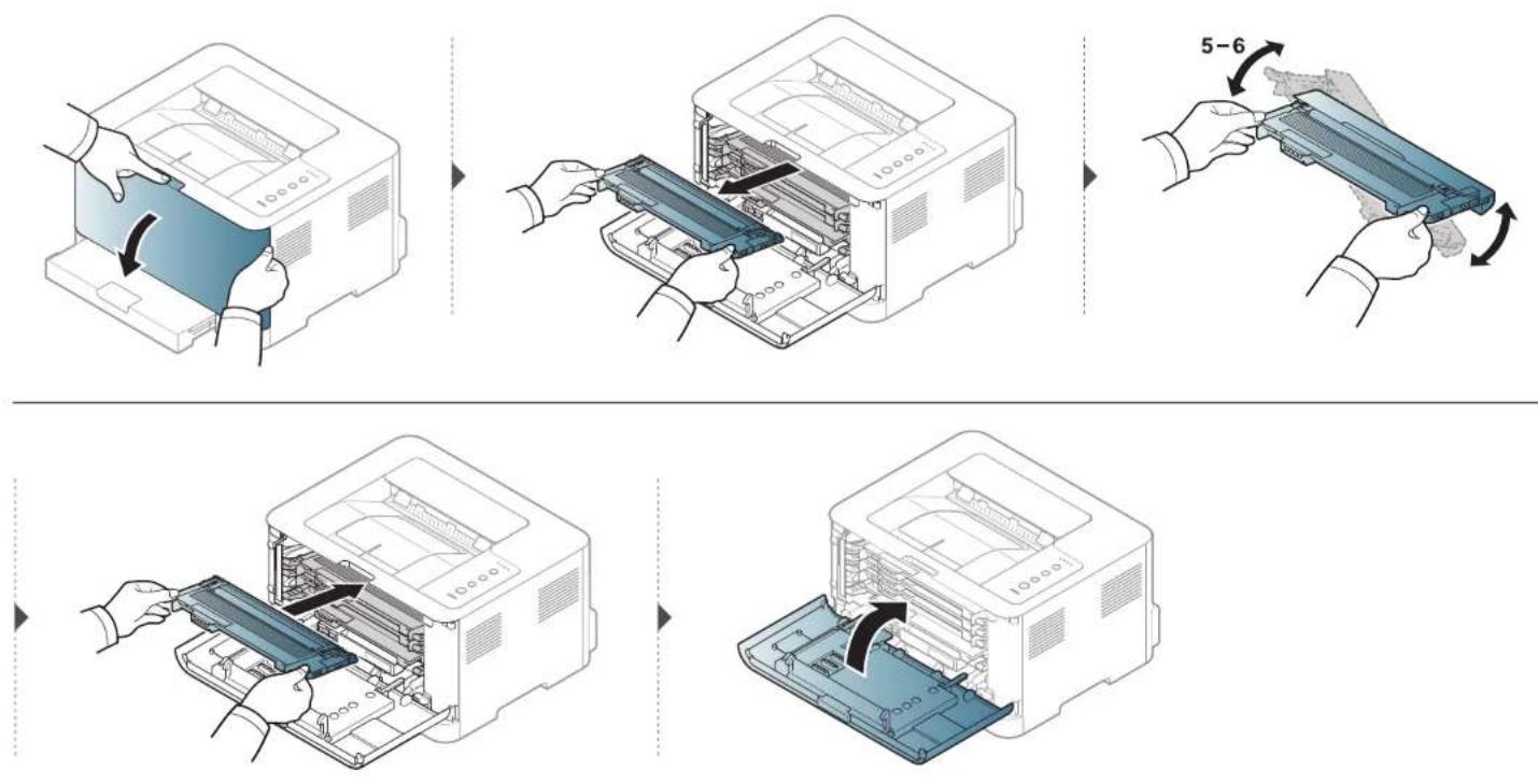 SAMSUNG Xpress C410W - Verteilen des Toners - 1