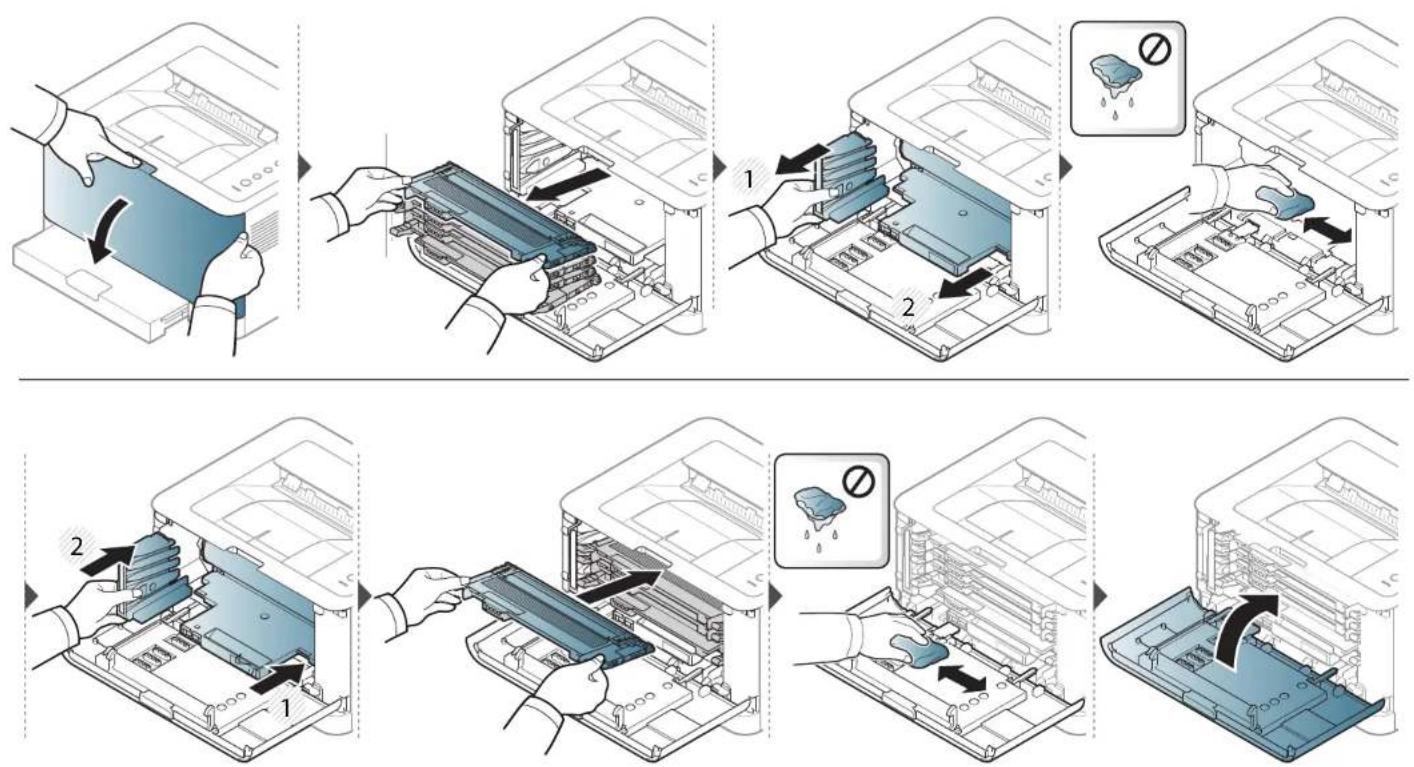 SAMSUNG Xpress C410W - Reinigen des Gerätes - 1