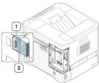 SAMSUNG ML-5510ND - Installieren einer WLAN-Karte - 3