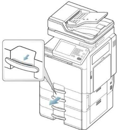 SAMSUNG MultiXpress 8240NA - Papierstau in Schacht 2 - 4