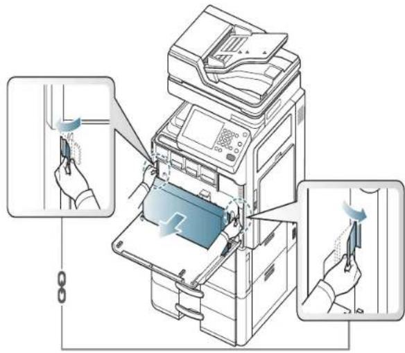SAMSUNG MultiXpress 8240NA - Reinigen des Papierstaubstabs und der Charger der Bildeinheiten - 4