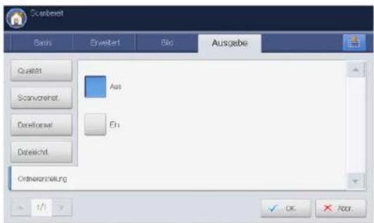 Scanoverset Basis Erweiter Bis Ausgabe Qualift Scanoverset Dellebnet Datelauf Ordnererstellung Aus Ein 1/1 OK Accr.