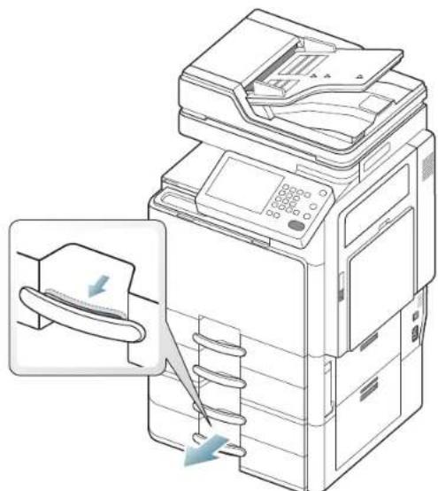 SAMSUNG MultiXpress 8240NA - Papierstau in Schacht 4 - 4