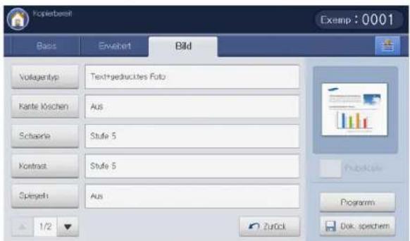 Kopiebest Exemp : 0001 Basis Erwebert Bild Vollagentyp Textgedrucktes Foto Karte Köchen Aus Schaerie Stufe 5 Kontrast Stufe 5 Spiegelh Aus 1/2 Zurück Programm Dok spechern