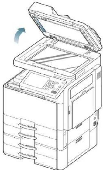 SAMSUNG MultiXpress 8240NA - Vorlagenpapierstau im Ausgabebereich des Scanners - 5
