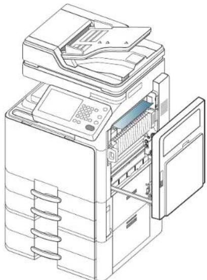 SAMSUNG MultiXpress 8240NA - Papierstau oben im Umkehrpfad (Papierstau Duplex 1) - 2