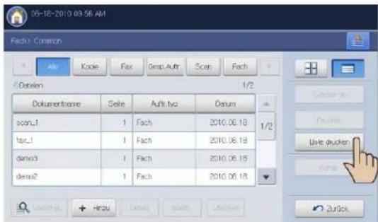 06-18-2010 09:58 AM Fach > Common File Code Fax Group Auto Scan Fach Dokuten 1/2 Dokumentname Seite Auftr. Cyc Datum scan_1 1 Fach 2010.06.18 1/2 tsc_1 1 Fach 2010.06.18 dama3 1 Fach 2010.06.18 dama2 1 Fach 2010.06.18 + Hirzu Datum Datum Zurück