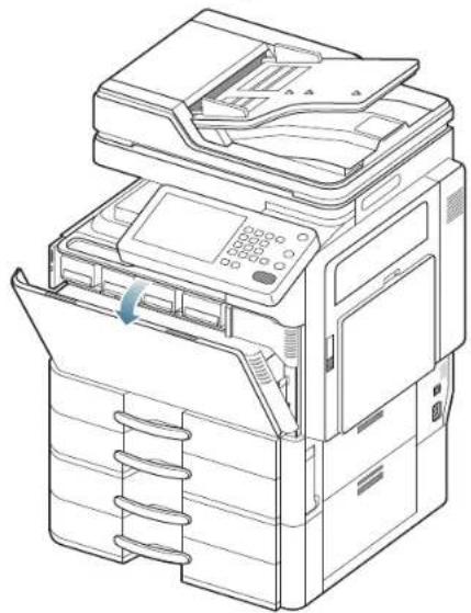 SAMSUNG MultiXpress 8240NA - Reinigen des Papierstaubstabs und der Charger der Bildeinheiten - 2