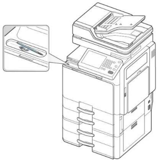 SAMSUNG MultiXpress 8240NA - Verwendung des Stift- und Büroklammernhalters - 1