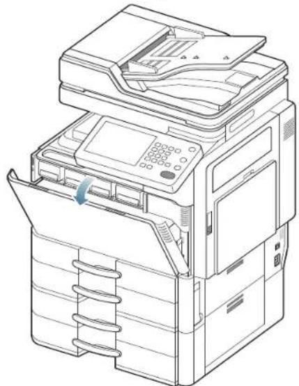 SAMSUNG MultiXpress 8240NA - Austauschen des Rest-Tonerbehälters - 1