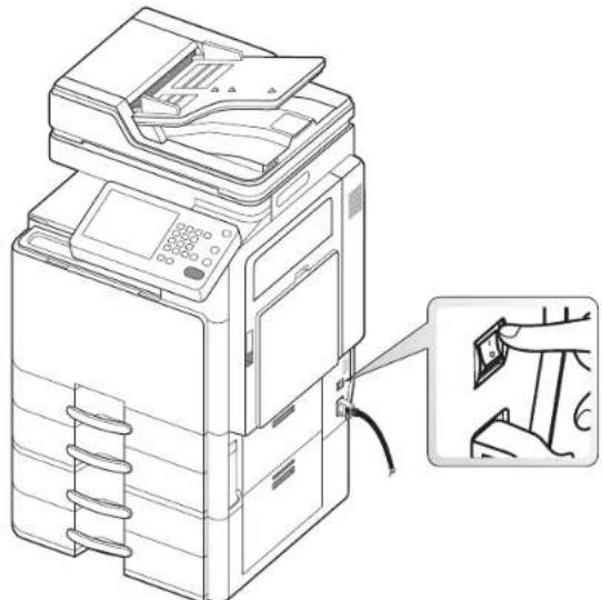 SAMSUNG MultiXpress 8240NA - Einschalten des Geräts - 4