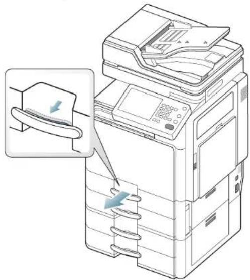 SAMSUNG MultiXpress 8240NA - Papierstau in Schacht 1 - 5