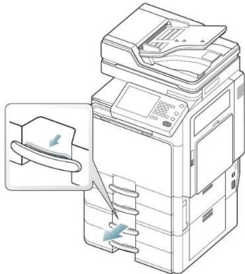 SAMSUNG MultiXpress 8240NA - Papierstau in Schacht 3 - 4