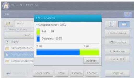 SAMSUNG MultiXpress 8240NA - Anzeigen der USB-Speicherkapazität - 1