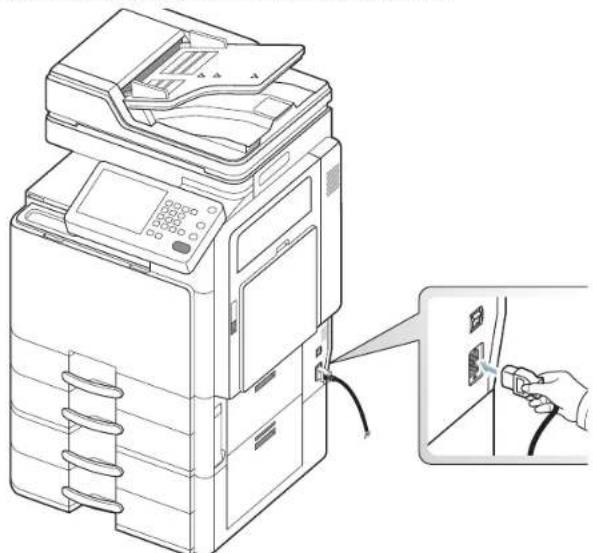 SAMSUNG MultiXpress 8240NA - Einschalten des Geräts - 2