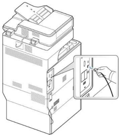 SAMSUNG MultiXpress 8240NA - Ein Netzwerkkabel verwenden - 1