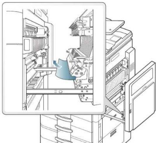 SAMSUNG MultiXpress 8240NA - Papierstau unten im Umkehrpfad (Papierstau Duplex Registrierung) - 2