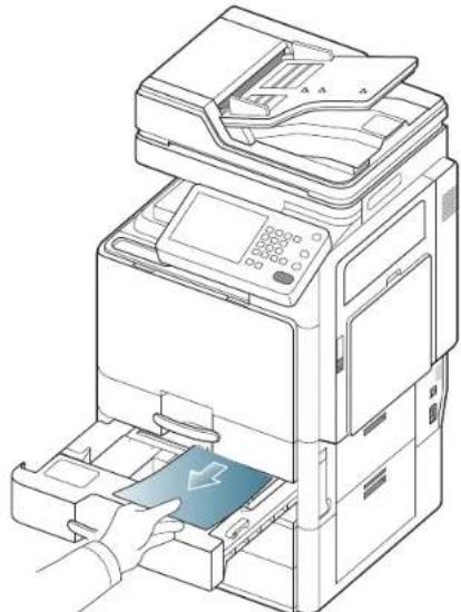 SAMSUNG MultiXpress 8240NA - Papierstau in Schacht 2 - 5