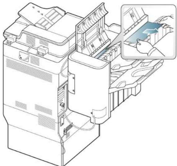 SAMSUNG MultiXpress 8240NA - Papierstau rund um den Locher des Finishers - 3