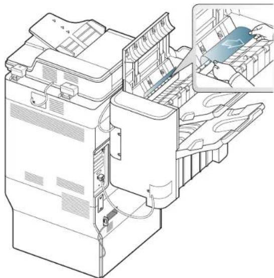 SAMSUNG MultiXpress 8240NA - Papierstau im Finisher während der Ausgabe an das obere Fach - 2