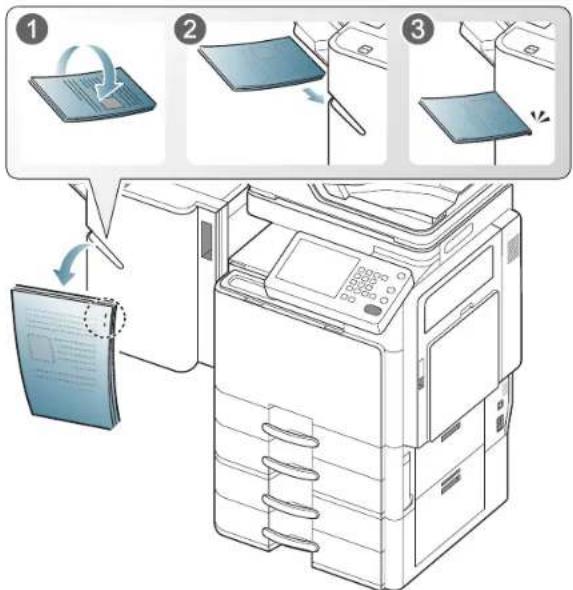 SAMSUNG MultiXpress 8240NA - Verwenden des manuellen Hefters - 3